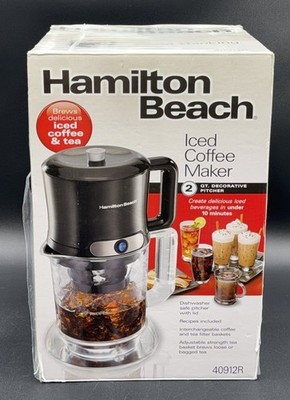 Hamilton Beach Iced Coffee & Tea Maker Model 40912R Brand New Factory Sealed Box