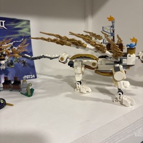 Lego 2015 Ninjago Master Wu Dragon 70734 Incomplete With Manuals  & No Minifigs