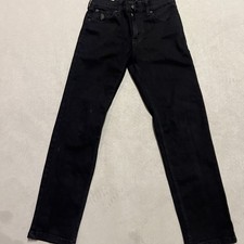 U.S. Polo Assn Jeans Boys 12 Straight Fit Flex Youth Black Denim Stretch