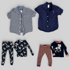 2T 3T Toddler Boys Clothes Bundle OshKosh Carter s Shirts Dino Pajamas Lot