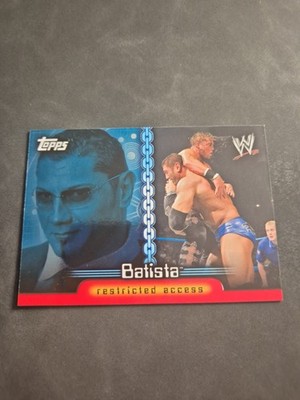 2006 Topps WWE Heritage II Restricted Access Batista C6 Insert Card NM