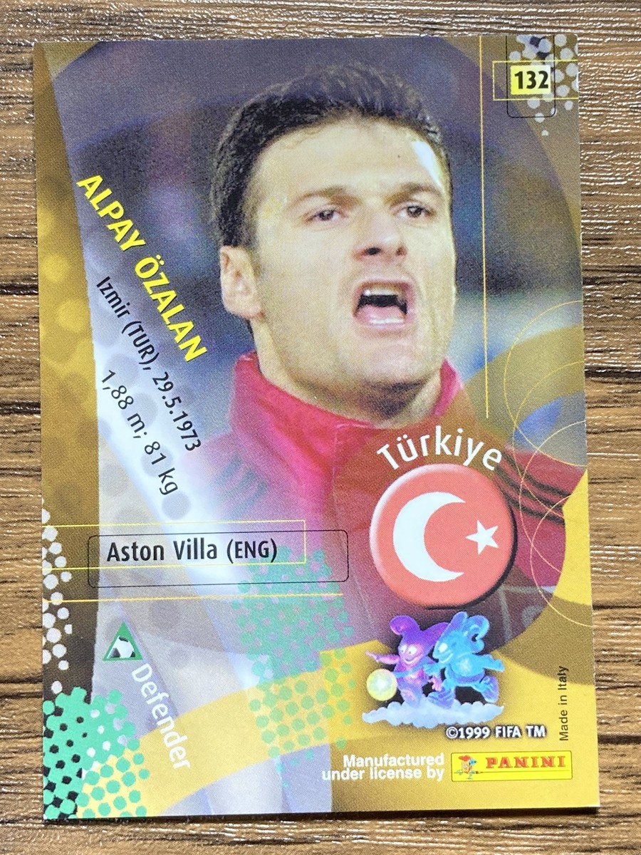 【鑑定済】ジダン　ボルドー　1995 Panini U.N.F.P. Panini 2002 World Cup Card No.132 Alpay Ozalan Turkey Japanese