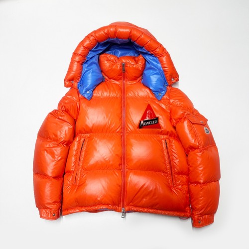 100% AUTHENTIC MONCLER WILSON MENS SIZE 2 M MEDIUM JACKET PUFFER DOWN ORANGE