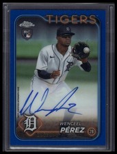 2024 Topps Chrome Update #RA-WP Wenceel Perez Autographs Blue Refractors #/150