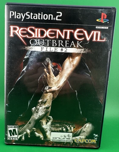 Resident Evil Outbreak: File 2 (Sony Playstation 2, 2004) w/ Manual Preowned
