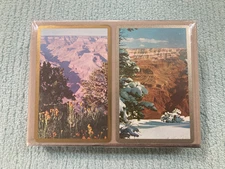 Vintage: Congress 606 Playing Cards Grand Canyon Scene - NEW Sealed Box 2 Decks