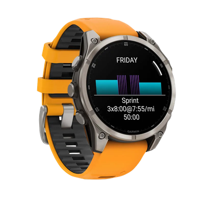 Garmin Fenix 8, 51mm AMOLED Sapphire, Titanium Orange (010-02905
