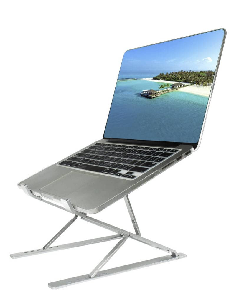 Aluminum Slim Foldable Adjustable Ergonomic Laptop Stand for Desk-image