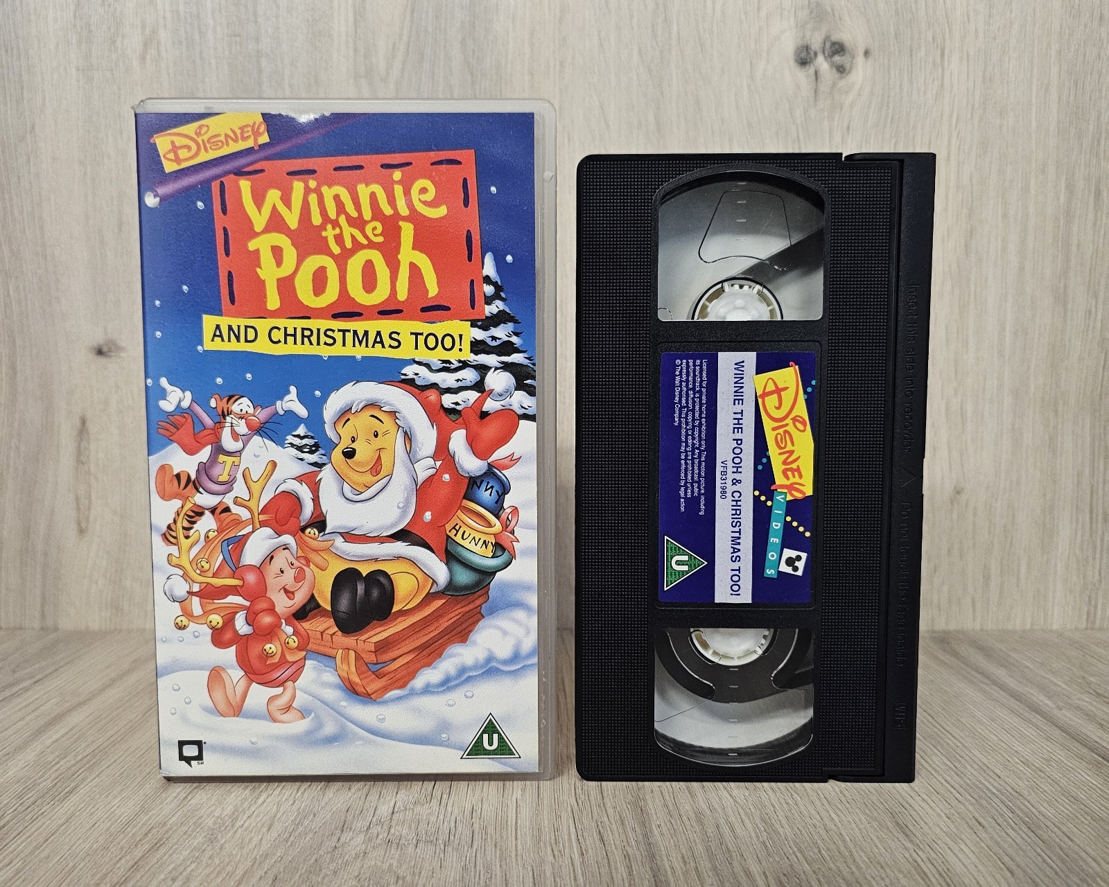 DISNEY'S WINNIE THE POOH AND CHRISTMAS TOO! VHS