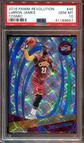 2016 Revolution Cosmic #46 LeBron James card /100 PSA 10