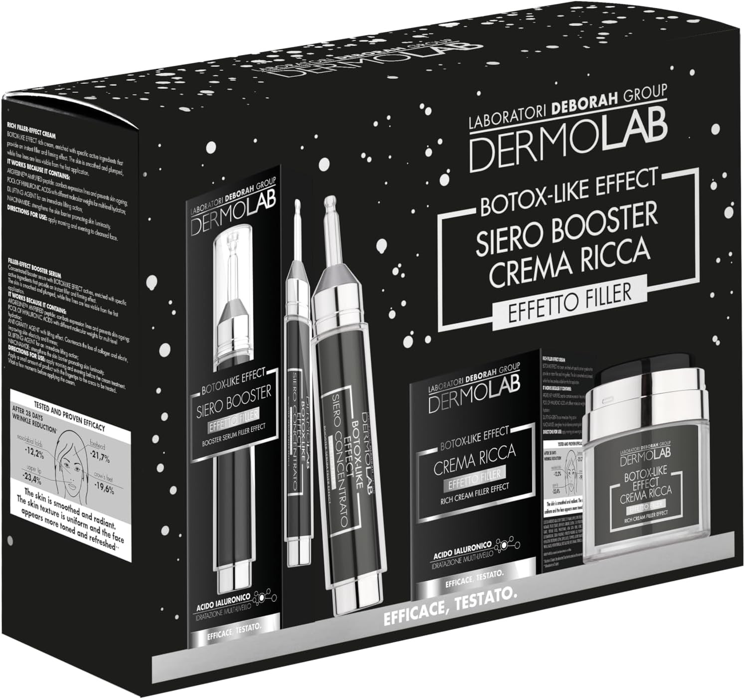 Beauty Box Crema Viso Ricca 50ml Acido Ialuronico Effetto Filler
