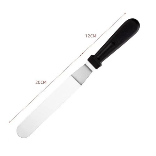 6/8/10/12in Icing Frosting Scraper Stainless Steel Pastry Tool Baking - Picture 18 of 20