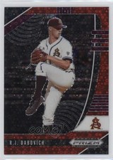 2020 Panini Prizm Draft Picks Red Donut Circle /99 RJ Dabovich #PDP114 uk2