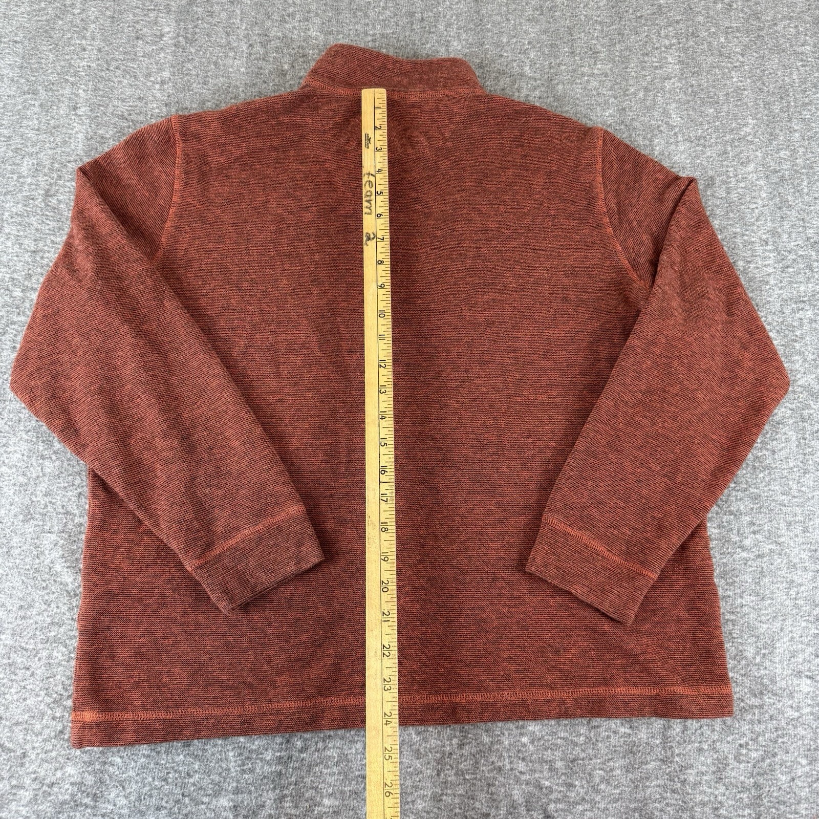 Bugatchi Uomo Quarter Zip Pullover Red Heather Kn… - image 10