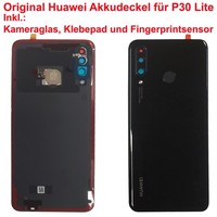 Original Huawei Backcover FüR Huawei P30 Lite Akkudeckel + Klebepad + Kameraglas