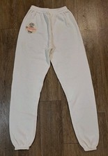 NOS 1980's Original Pannill White Sweatpants Men's SMALL 50/50 Vintage USA Made