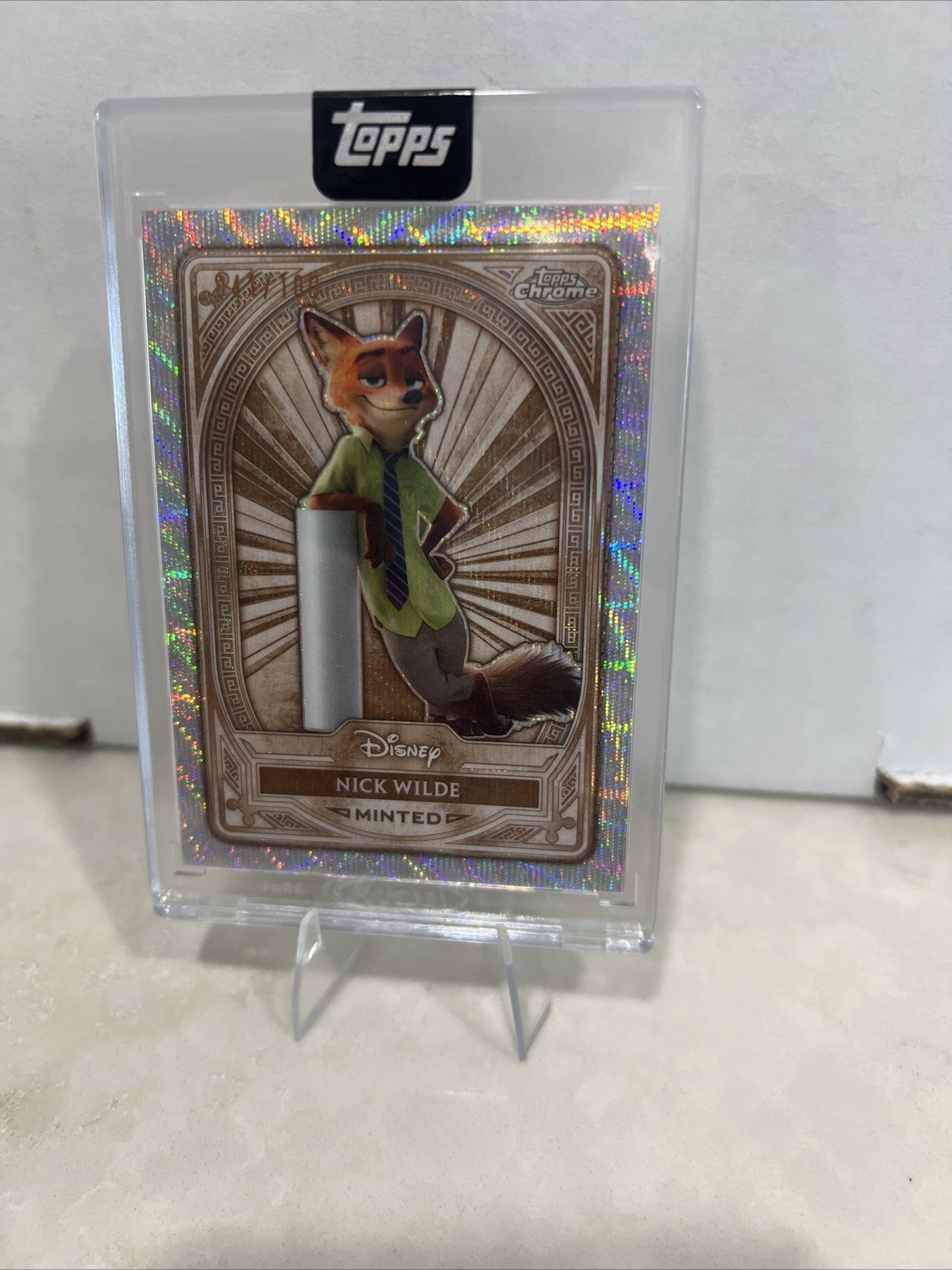 2025 topps disney mint encased Nick Wilde /100