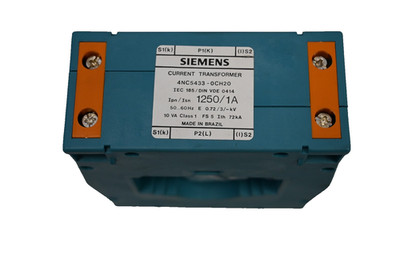 Siemens Current Transformer 4NC5433-0CH20 1250/1A 10VA Class 1 incl. Accessories Original Packaging