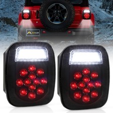 For Jeep Wrangler Yj Tj Cj Led Tail Lights Brake Backup Turn Stop Reverse Lamps For Jeep Wrangler Yj Tj Cj Led Tail Lights Brake Backup Turn Stop Reverse Lamps