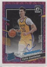 2023-24 Panini Donruss Optic Pink Velocity Prizm 18/79 Colin Castleton Auto 0ch