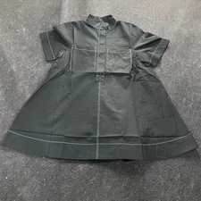 MAEVE The Jeannie Short-Sleeve A-Line Mini Dress Women's Size S Black