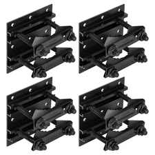 4 Pack 2.67" Pole Mounting Kit, Mast Mount Brackets for Outside Antenna, Stre...