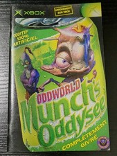 Oddworld Munchs Oddysee Xbox Original Booklet Manual ONLY Guide Instruction OEM
