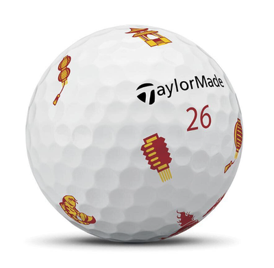 TaylorMade TP5x Lunar New Year Limited Edition Golf Balls - Fire