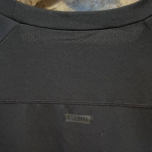 Barbell Ultralight Tech Tee Black Short Sleeve Fitted Stretch Flexmesh - Picture 7 of 8
