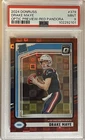 2024 Panini Donruss Rated Rookie Drake Maye #379 Optic Preview Red Pandora PSA9