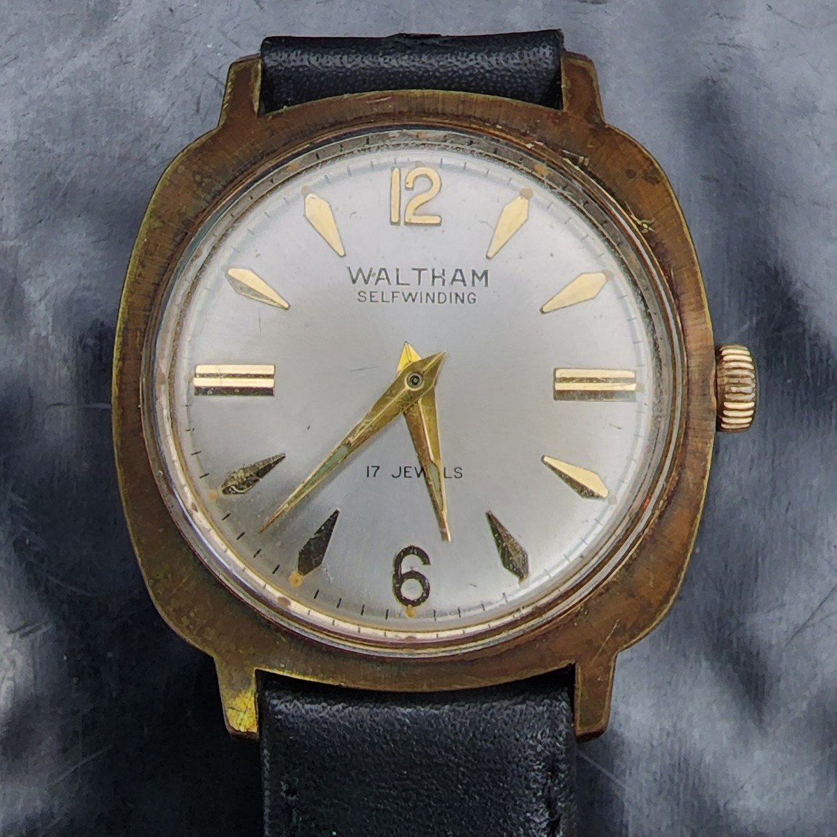 Waltham Automatic Watch 17J FB220 1960s GF Case Runs SS Back | eBay