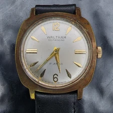 Waltham Automatic Watch 17J FB220 1960s GF Case Runs SS Back