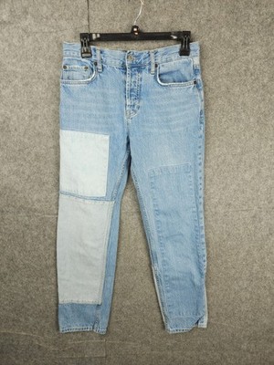Rails Jeans Womens Size 25 The Atwater Slouchy Straight Relaxed Denim Patchwork