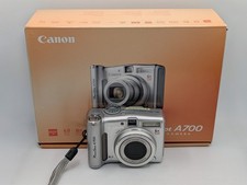 Canon PowerShot A700 6MP Digital Camera w/ OG Box Manuals Strap Tested
