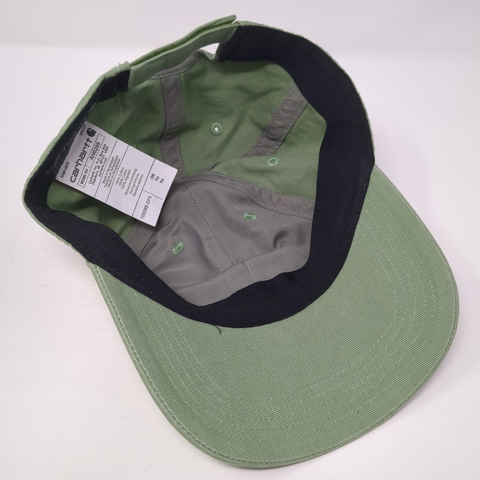 Carhartt Patch Strapback Hat Solid Green One Size… - image 7