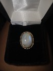 Handmade 925 Sterling Silver Rainbow Moon stone Ring For Women & Girls