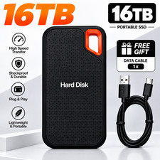 external hard drive16TB High Speed Capacity Solid State Usb3.2 Laptop Mac And PC