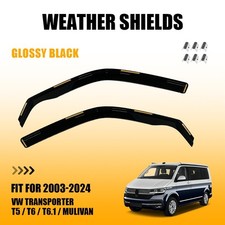 2PCS/SET Wind Deflectors Set for VW TRANSPORTER T5 / T6 / T6.1/ MULIVAN 03 To 24