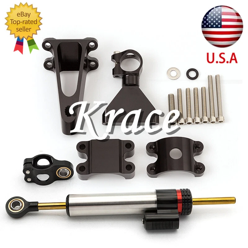 Kit de montaje y amortiguador de dirección CNC de 41 mm para Honda CBR600F F4 F4i 1999-2003 Foto 2 de 4