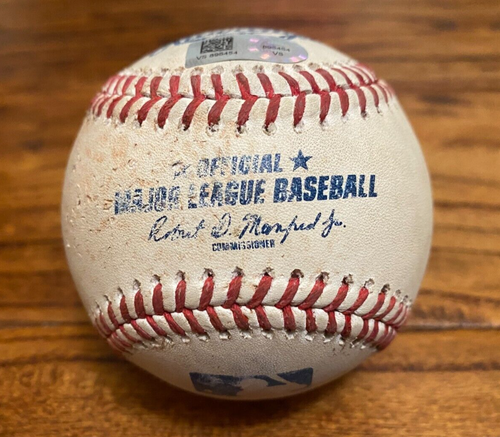 Ha-Seong Kim Padres Game Used Baseball 8/30/2022 vs Giants Hit Reach on Error