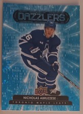 2022-23 UD Series 2 Nicholas Abruzzese Blue Dazzlers Card # DZ-72