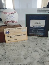 Noah Syndergaard New York Mets Autographed Baseball and Mahogany Display Case