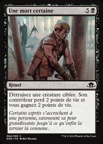 MTG Magic EMN - (x4) Certain Death/Une mort certaine, French/VF - Foto 1 di 1