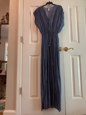drawstring beach dress Towelling Zip-Up Throw-On-Hotch Stripe main image 0