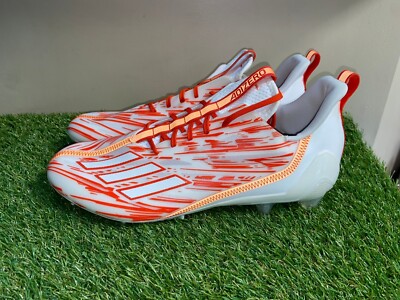 Adidas AdiZero Elite Men's Football Cleats Size 15 White Orange