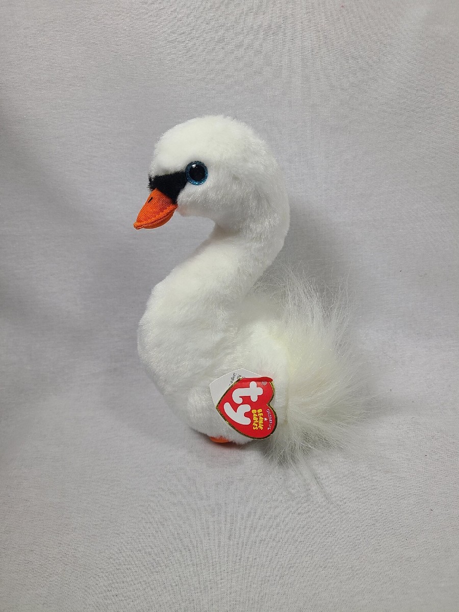 Ty Beanie Babies Grace Swan White Ugly Duckling 6