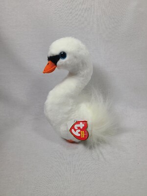 Ty Beanie Babies Grace Swan White Ugly Duckling 6