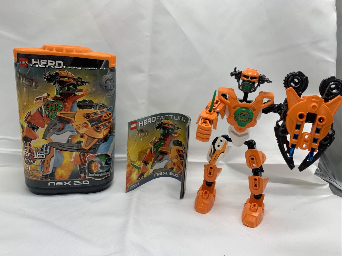 100% Complete & Retired Lego Hero Factory Nex 2.0 (2068) w