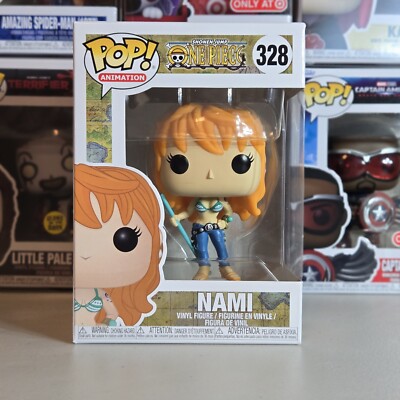 Funko Pop! One Piece Nami #328 And Pop Protector 
