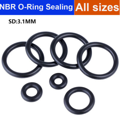 Wire Diameter 3.1mm Oil Resistant NBR Nitrile Butadiene Rubber O-Ring Sealing